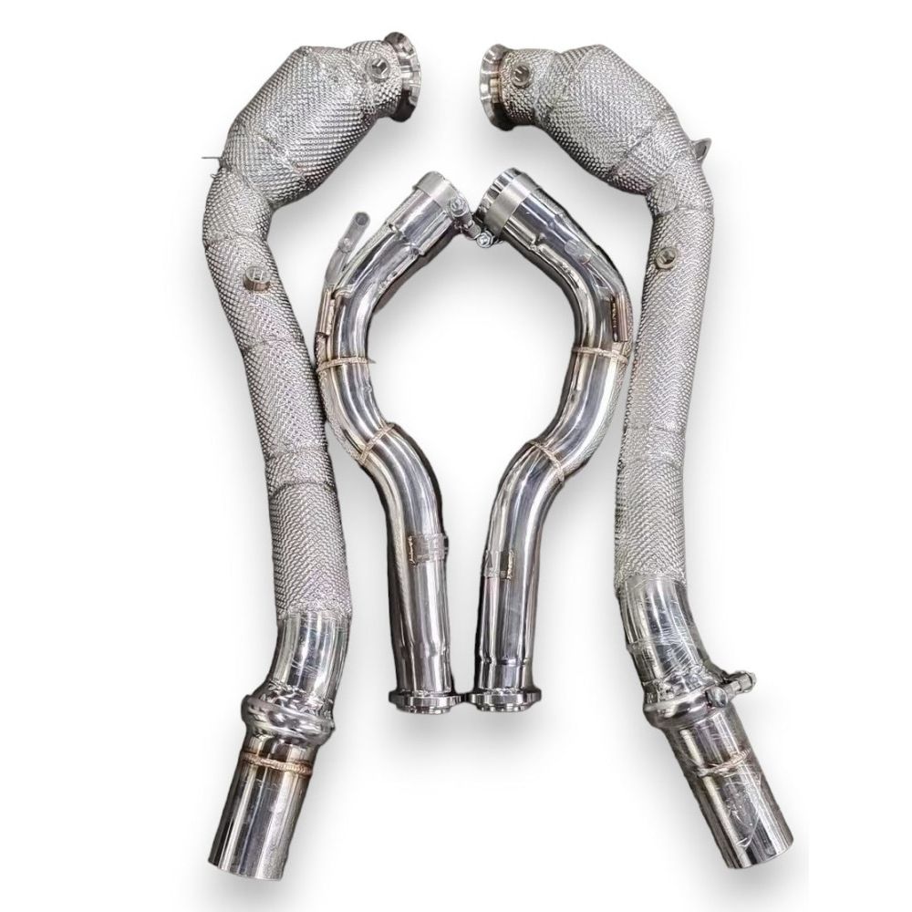 2019 + Mercedes G-Class/G63 Amg Front Race Pipes | W463/W464 Yes Heat Shield / Racing Downpipe (No